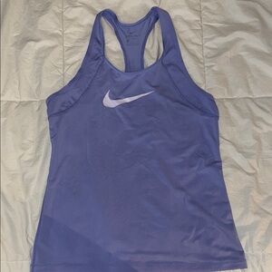 Nike Periwinkle Fitted Sleeveless Tank Top